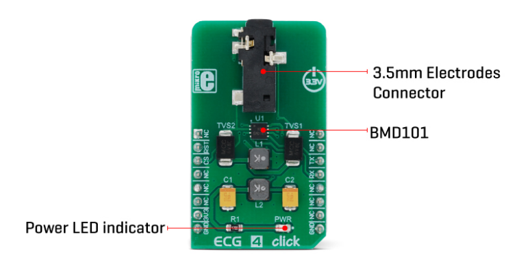 Mikroe MIKROE-3427 ECG 4 Click